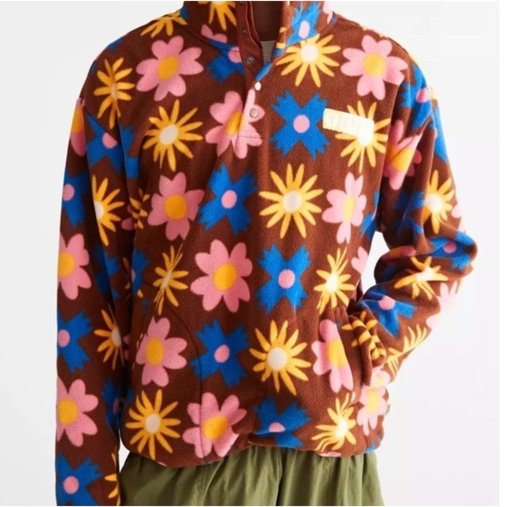 Parks Project Urban Outfitters Exclusive Wildflower Fleece Pullover Sweatshirt S